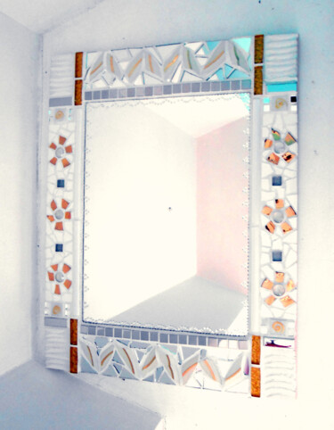miroir mosaïque "Flocons" 45 x 58 cm